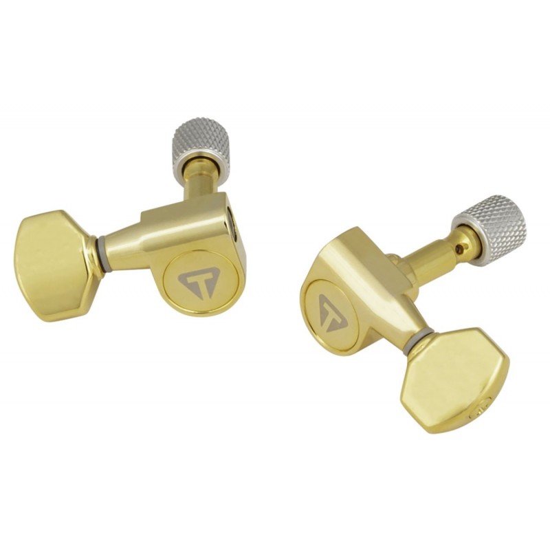 Traveler Guitar - Guitar Locking Tuner Set, 3+3 - Gold - 2