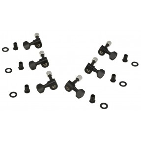 Traveler Guitar - Guitar Locking Tuner Set, 3+3 - Black - 1