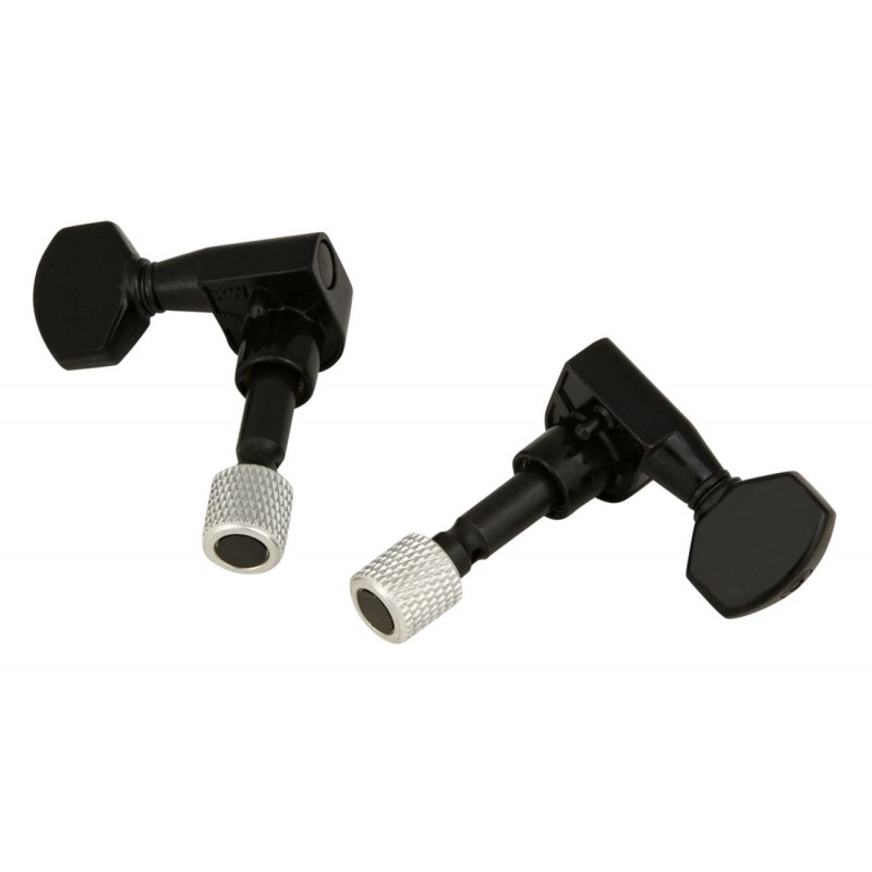 Traveler Guitar - Guitar Locking Tuner Set, 3+3 - Black - 3