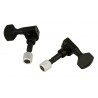 Traveler Guitar - Guitar Locking Tuner Set, 3+3 - Black - 3