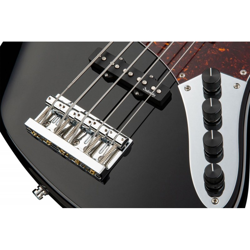 Sadowsky MetroLine 24-Fret Vintage J/J Bass, Swamp Ash Body, 5-String - Solid Black High Polish - Showroom Model - 5