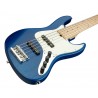 Sadowsky MetroLine 21-Fret Vintage J/J Bass, Swamp Ash Body, 5-String - Blue Transparent Satin - 4