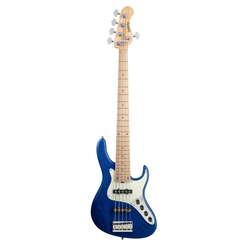 Sadowsky MetroLine 24-Fret Vintage J/J Bass, Swamp Ash Body, 5-String - Blue Transparent Satin - 1