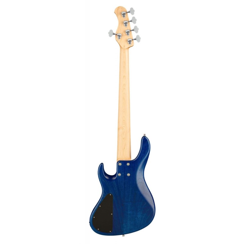 Sadowsky MetroLine 24-Fret Vintage J/J Bass, Swamp Ash Body, 5-String - Blue Transparent Satin - 2