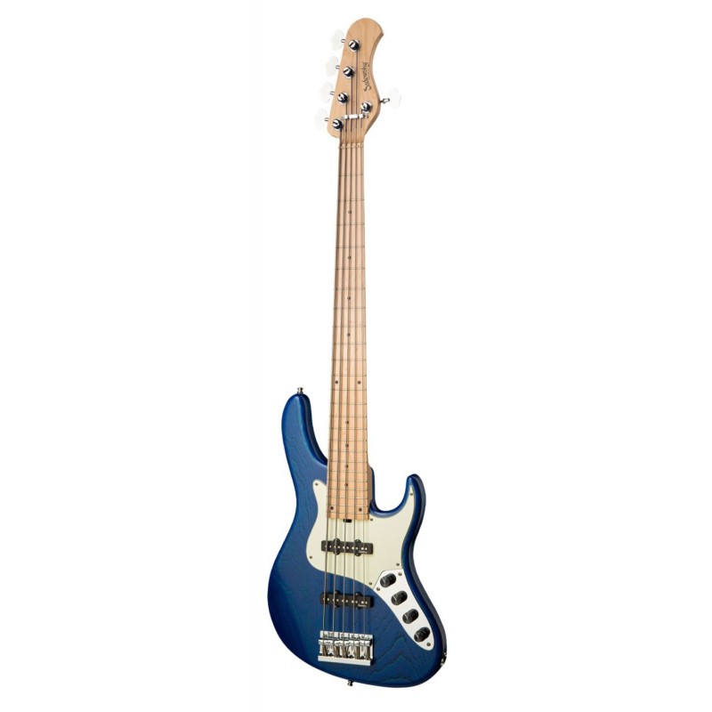Sadowsky MetroLine 24-Fret Vintage J/J Bass, Swamp Ash Body, 5-String - Blue Transparent Satin - 3