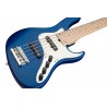 Sadowsky MetroLine 24-Fret Vintage J/J Bass, Swamp Ash Body, 5-String - Blue Transparent Satin - 4