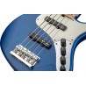 Sadowsky MetroLine 24-Fret Vintage J/J Bass, Swamp Ash Body, 5-String - Blue Transparent Satin - 5