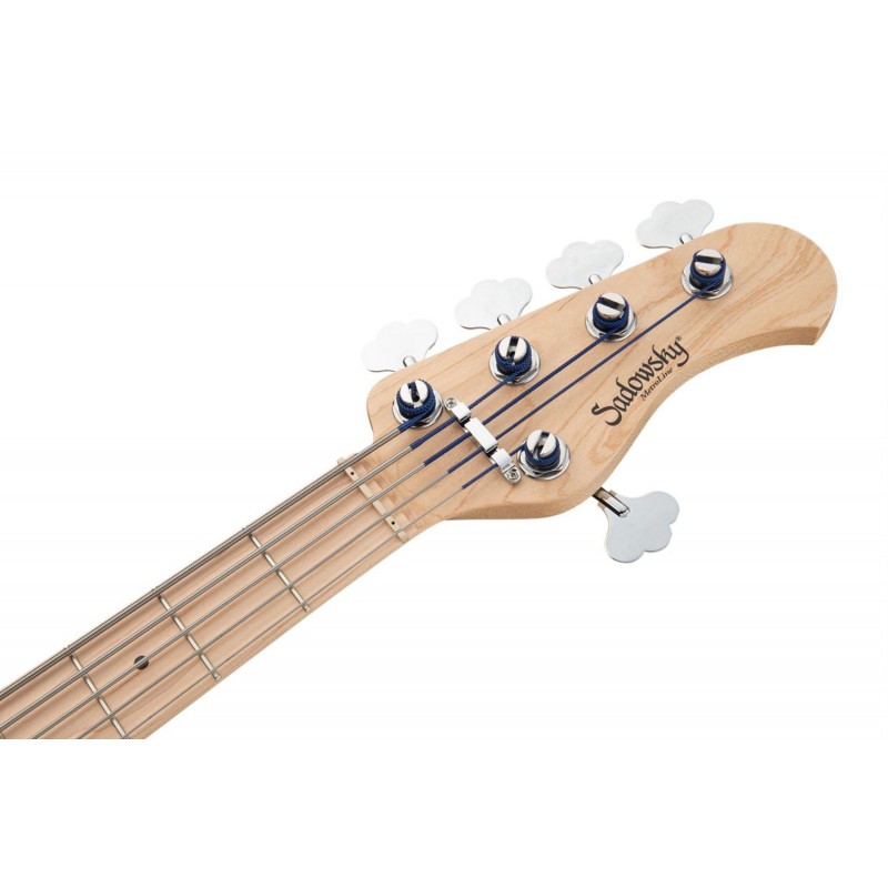Sadowsky MetroLine 24-Fret Vintage J/J Bass, Swamp Ash Body, 5-String - Blue Transparent Satin - 7