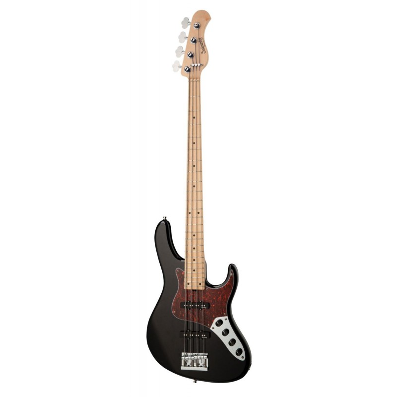 Sadowsky MetroLine 24-Fret Vintage J/J Bass, Swamp Ash Body, 4-String - Solid Black High Polish - 3