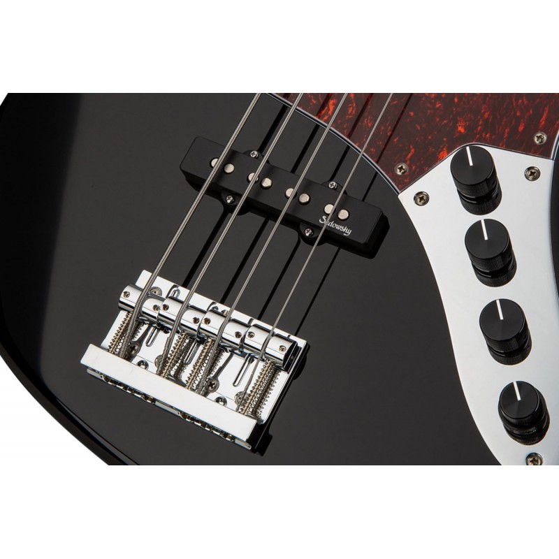 Sadowsky MetroLine 24-Fret Vintage J/J Bass, Swamp Ash Body, 4-String - Solid Black High Polish - 5