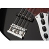 Sadowsky MetroLine 24-Fret Vintage J/J Bass, Swamp Ash Body, 4-String - Solid Black High Polish - 5