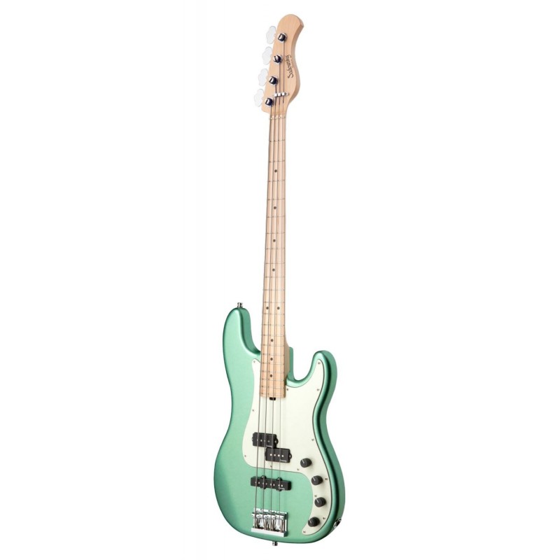 Sadowsky MetroLine 21-Fret Hybrid P/J Bass, Swamp Ash Body, 4-String - Solid Sage Green Metallic Satin - 3