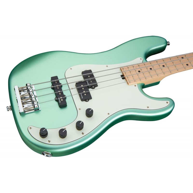 Sadowsky MetroLine 21-Fret Hybrid P/J Bass, Swamp Ash Body, 4-String - Solid Sage Green Metallic Satin - 4