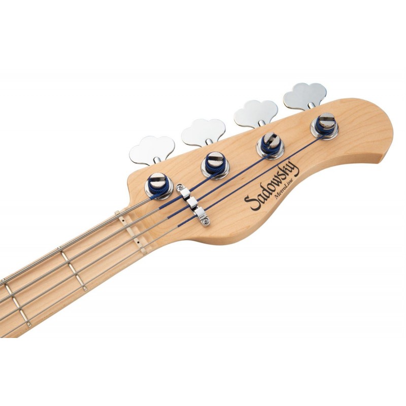 Sadowsky MetroLine 21-Fret Hybrid P/J Bass, Swamp Ash Body, 4-String - Solid Sage Green Metallic Satin - 7