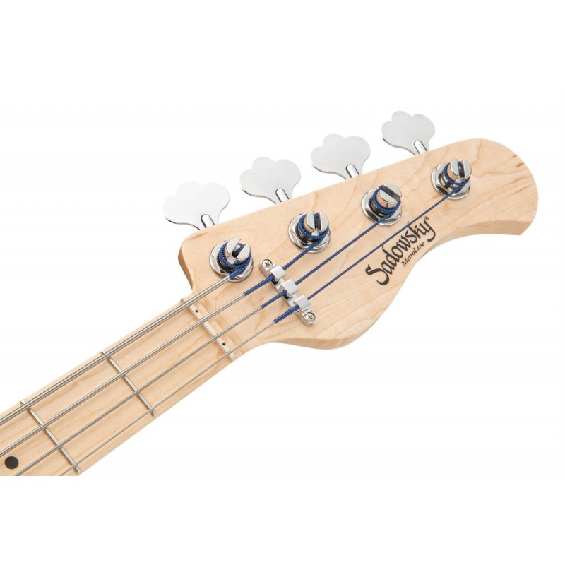 Sadowsky MetroLine 21-Fret Vintage J/J Bass, Swamp Ash Body, 4-String - Solid Dark Lake Placid Blue Metallic High Polish - 7