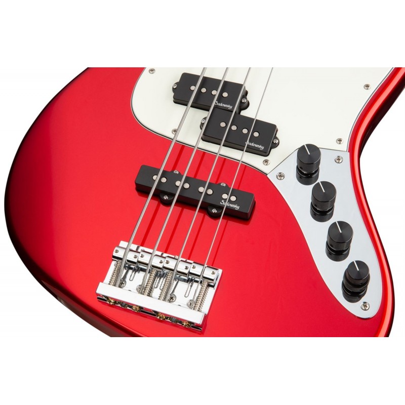 Sadowsky MetroLine 21-Fret Vintage P/J Bass, Red Alder Body, 4-String - Solid Candy Apple Red Metallic High Polish - 5