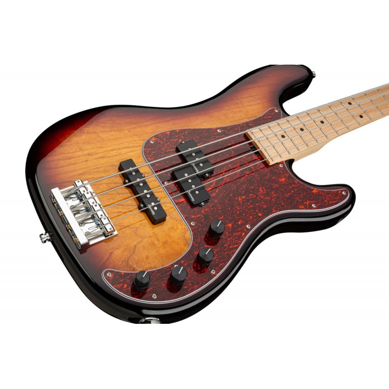 Sadowsky MetroLine 21-Fret Hybrid P/J Bass, Swamp Ash Body, 4-String - '59 Burst Transparent High Polish - 4