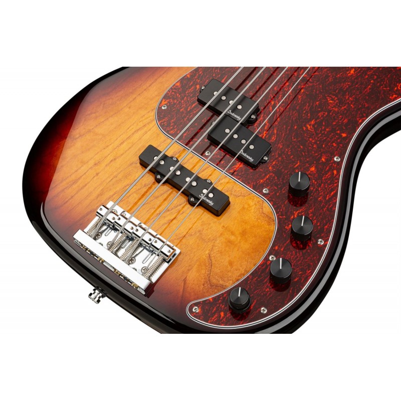 Sadowsky MetroLine 21-Fret Hybrid P/J Bass, Swamp Ash Body, 4-String - '59 Burst Transparent High Polish - 5