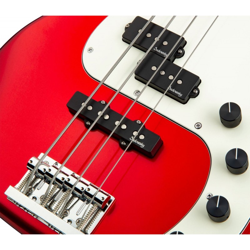Sadowsky MetroLine 21-Fret Hybrid P/J Bass, Red Alder Body, 4-String - Solid Candy Apple Red Metallic High Polish - 5