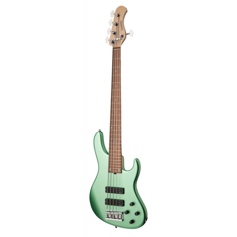 Sadowsky MetroLine 24-Fret Modern Bass, Red Alder Body, 5-String - Solid Sage Green Metallic Satin - 3