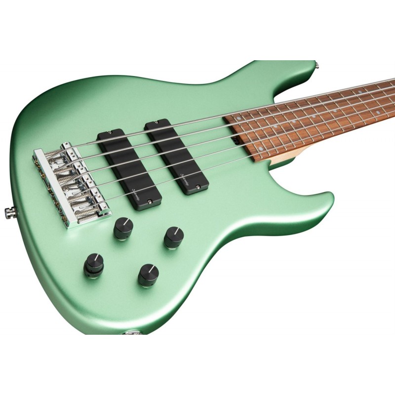 Sadowsky MetroLine 24-Fret Modern Bass, Red Alder Body, 5-String - Solid Sage Green Metallic Satin - 4