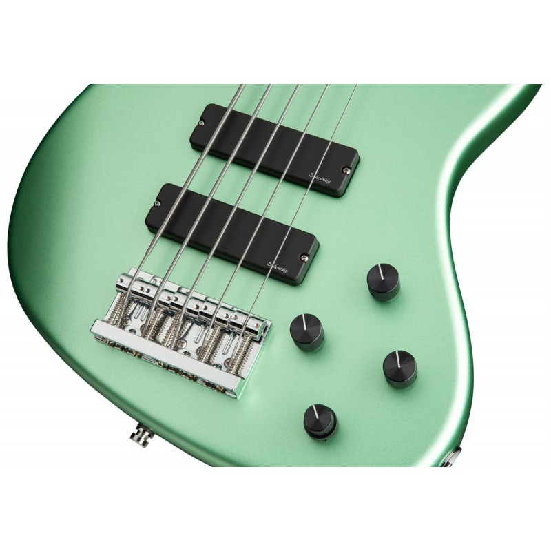 Sadowsky MetroLine 24-Fret Modern Bass, Red Alder Body, 5-String - Solid Sage Green Metallic Satin - 5