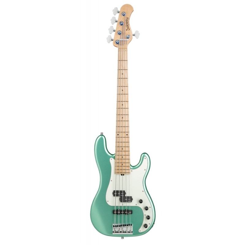 Sadowsky MetroLine 21-Fret Hybrid P/J Bass, Swamp Ash Body, 5-String - Solid Sage Green Metallic Satin - 1