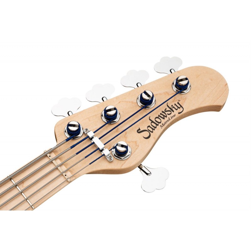 Sadowsky MetroLine 21-Fret Hybrid P/J Bass, Swamp Ash Body, 5-String - Solid Sage Green Metallic Satin - 7