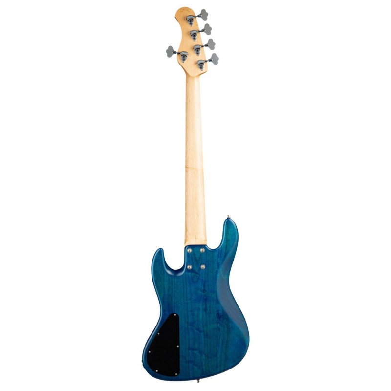 Sadowsky MetroLine 21-Fret Vintage J/J Bass, Red Alder Body, 5-String - Blue Transparent Satin - 2