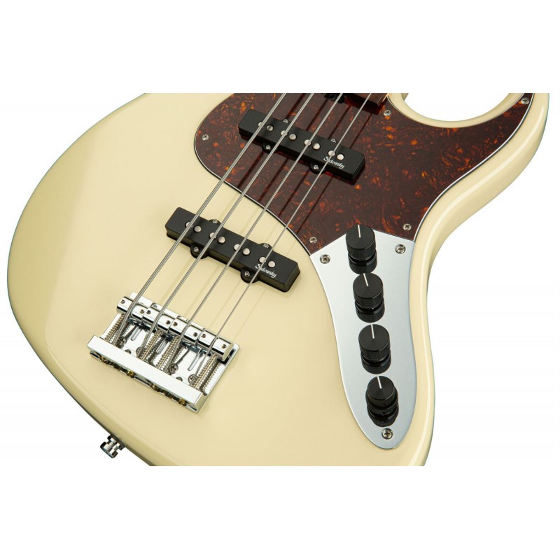 Sadowsky MetroLine 24-Fret Vintage J/J Bass, Red Alder Body, 4-String - Solid Olympic White High Polish - 5