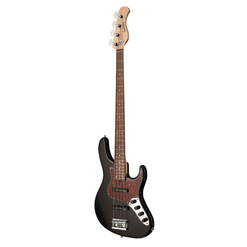 Sadowsky MetroLine 24-Fret Vintage J/J Bass, Red Alder Body, 4-String - Solid Black High Polish - 3