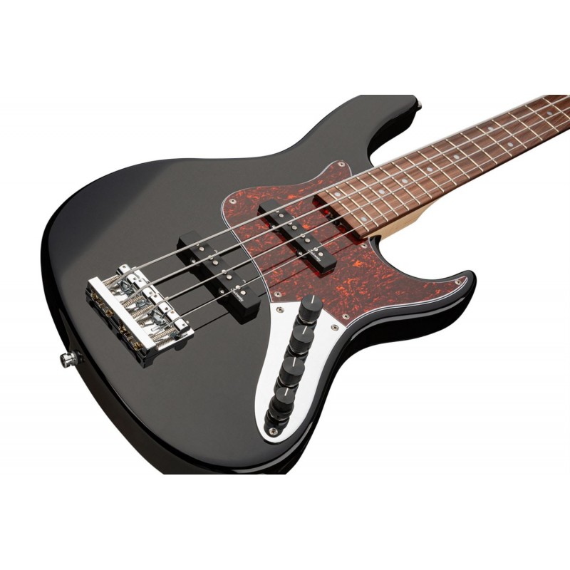 Sadowsky MetroLine 24-Fret Vintage J/J Bass, Red Alder Body, 4-String - Solid Black High Polish - 4
