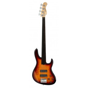 Sadowsky MetroLine 24-Fret Modern Bass, Swamp Ash Body, Fretless, 4-String - '59 Burst Transparent High Polish - 1
