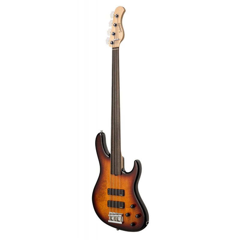 Sadowsky MetroLine 24-Fret Modern Bass, Swamp Ash Body, Fretless, 4-String - '59 Burst Transparent High Polish - 3