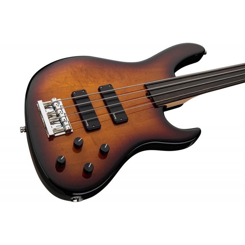 Sadowsky MetroLine 24-Fret Modern Bass, Swamp Ash Body, Fretless, 4-String - '59 Burst Transparent High Polish - 4