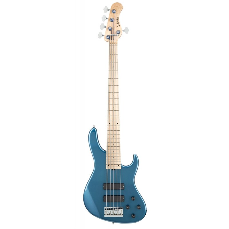 Sadowsky MetroLine 24-Fret Modern Bass, Swamp Ash Body, 5-String - Solid Dark Lake Placid Blue Metallic High Polish - 1
