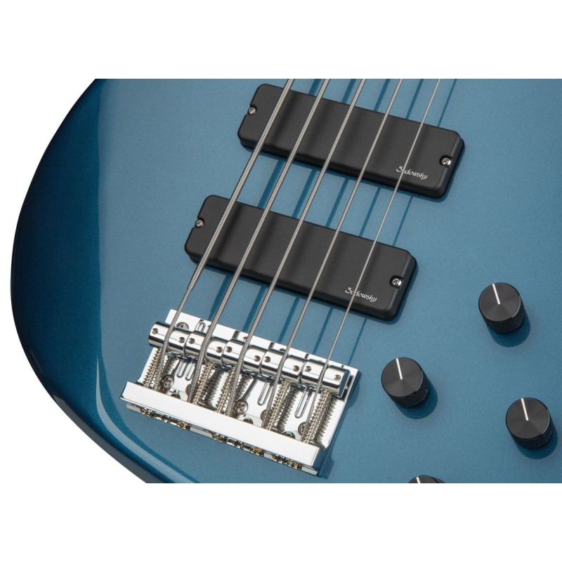 Sadowsky MetroLine 24-Fret Modern Bass, Swamp Ash Body, 5-String - Solid Dark Lake Placid Blue Metallic High Polish - 5