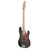Sadowsky MetroLine 21-Fret Hybrid P/J Bass, Swamp Ash Body, 4-String - Solid Black High Polish - 3