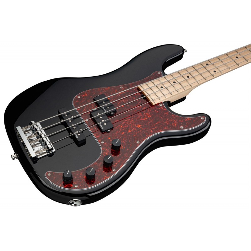 Sadowsky MetroLine 21-Fret Hybrid P/J Bass, Swamp Ash Body, 4-String - Solid Black High Polish - 4