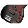 Sadowsky MetroLine 21-Fret Hybrid P/J Bass, Swamp Ash Body, 4-String - Solid Black High Polish - 5