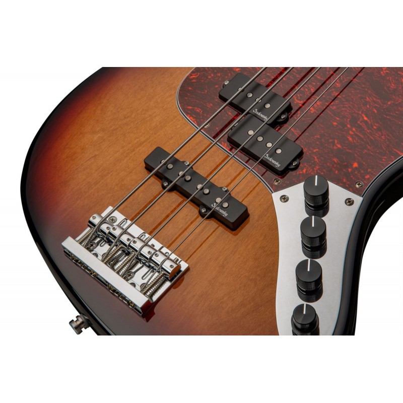 Sadowsky MetroLine 21-Fret Vintage P/J Bass, Red Alder Body, 4-String - '59 Burst Transparent High Polish - 5