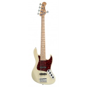 Sadowsky MetroLine 21-Fret Vintage J/J Bass, Swamp Ash Body, 5-String - Solid Olympic White High Polish - 1