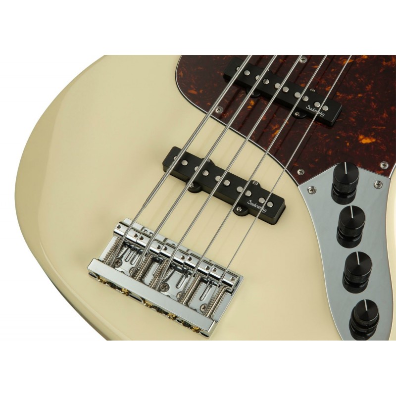 Sadowsky MetroLine 21-Fret Vintage J/J Bass, Swamp Ash Body, 5-String - Solid Olympic White High Polish - 5