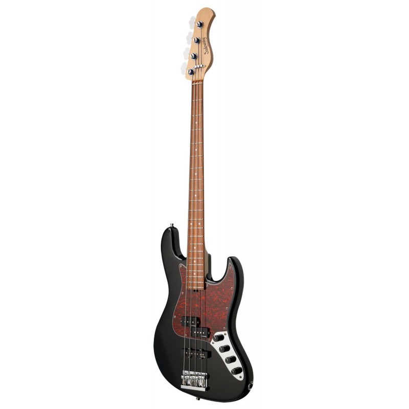 Sadowsky MetroLine 21-Fret Vintage P/J Bass, Red Alder Body, 4-String - Solid Black High Polish - 3