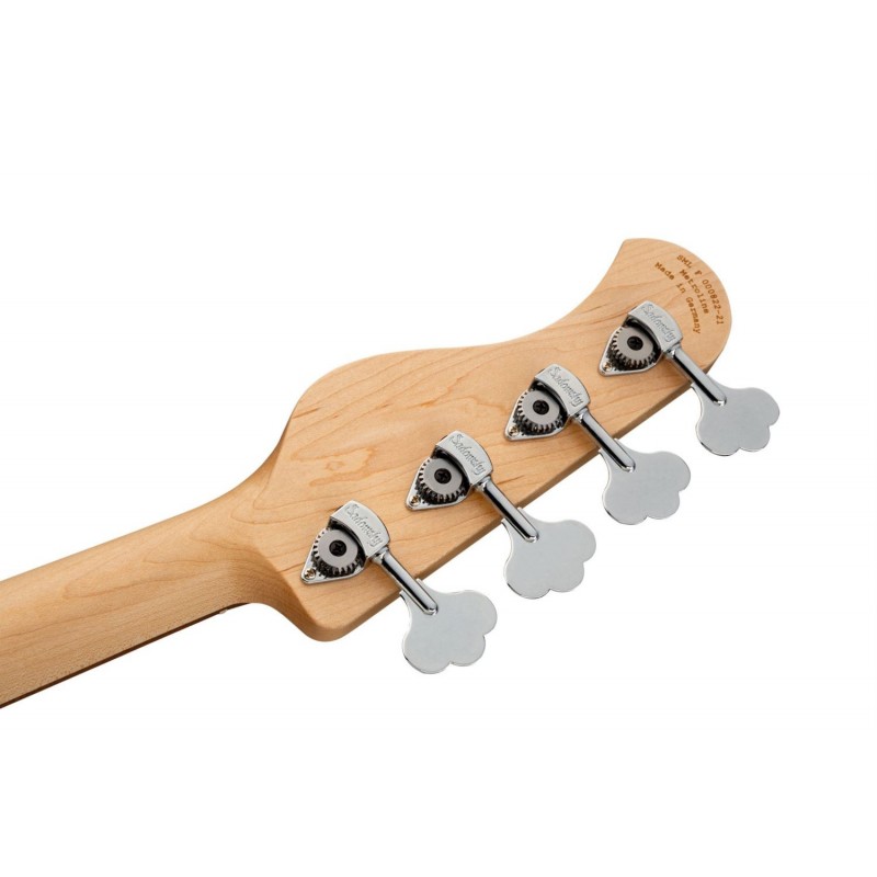 Sadowsky MetroLine 21-Fret Vintage P/J Bass, Red Alder Body, 4-String - Solid Black High Polish - 8