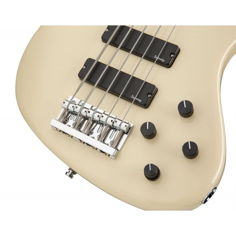 Sadowsky MetroLine 24-Fret Modern Bass, Swamp Ash Body, 5-String - Solid Olympic White High Polish - 5