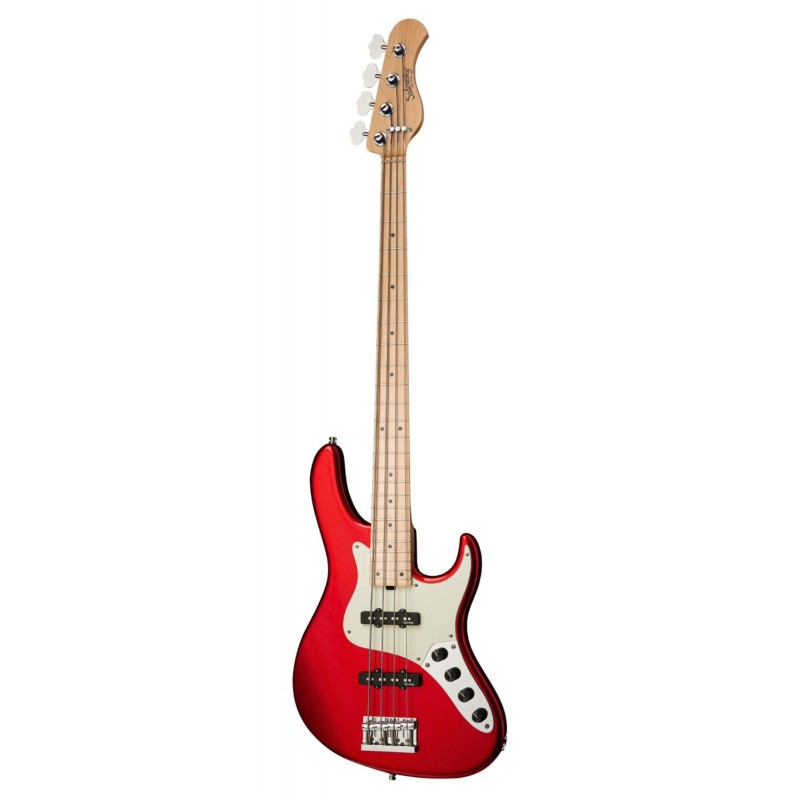 Sadowsky MetroLine 24-Fret Vintage J/J Bass, Swamp Ash Body, 4-String - Solid Candy Apple Red Metallic High Polish - 3