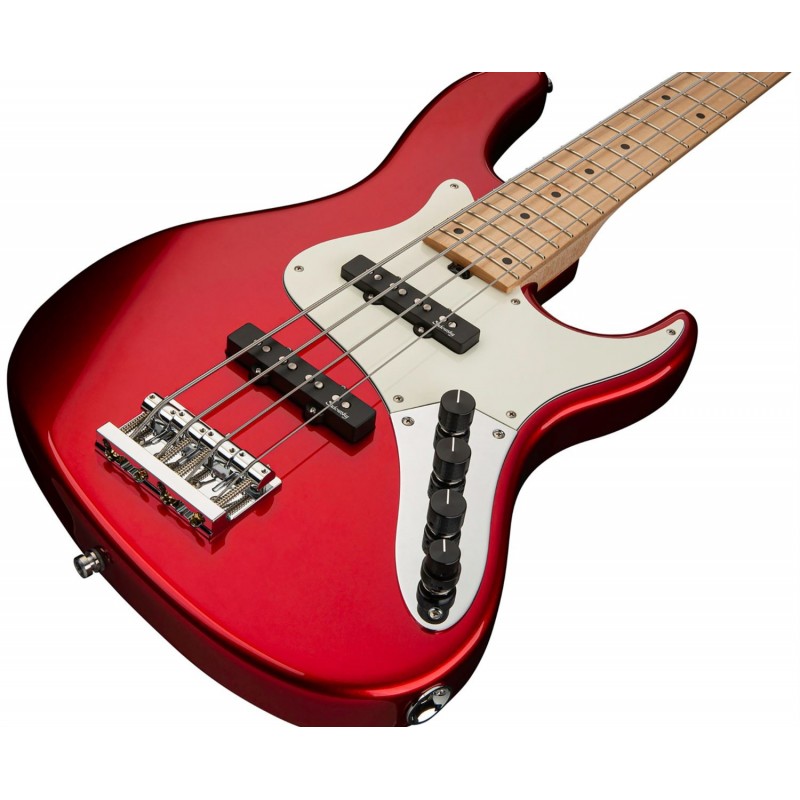 Sadowsky MetroLine 24-Fret Vintage J/J Bass, Swamp Ash Body, 4-String - Solid Candy Apple Red Metallic High Polish - 4