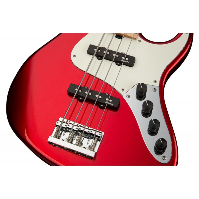 Sadowsky MetroLine 24-Fret Vintage J/J Bass, Swamp Ash Body, 4-String - Solid Candy Apple Red Metallic High Polish - 5