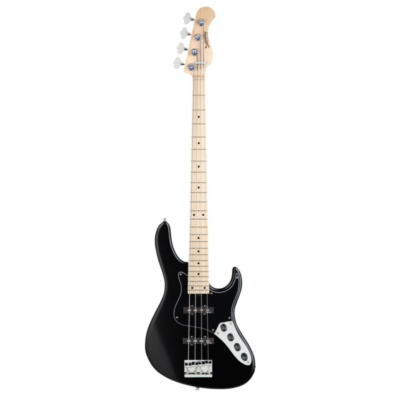 Sadowsky MetroLine 24-Fret Vintage J/J Bass, Swamp Ash Body, 4-String - Solid Black Satin - 1